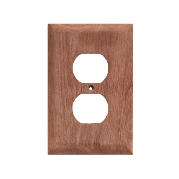 Whitecap Teak Outlet Cover-Receptacle Plate - 2 Pack