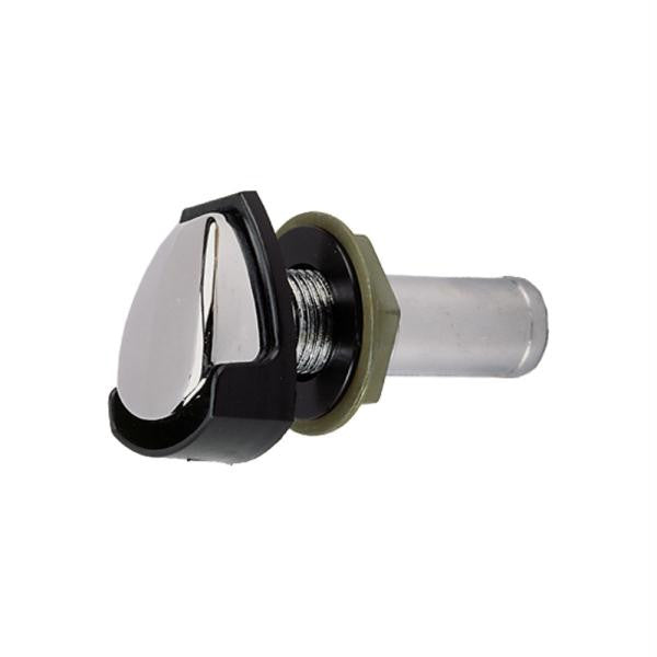 Perko Gas Tank Vent w-Splash Guard - Chrome Plated Zinc - ⅝" Hose