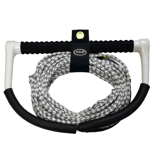 RAVE Fuse Handle w-PolyBond DE Line Ski-Wakeboard Rope - 75'