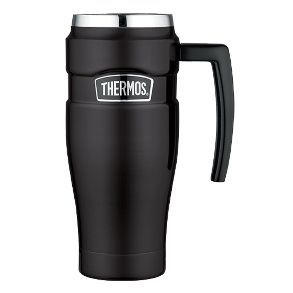 Thermos Stainless King™ Vacuum Insulated Travel Mug - 16 oz. - Stainless Steel-Matte Black