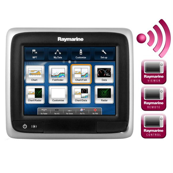 Raymarine a65 5.7" MFD Touchscreen Display w-Wi-Fi - Lighthouse Navigation Charts - NOAA Vector