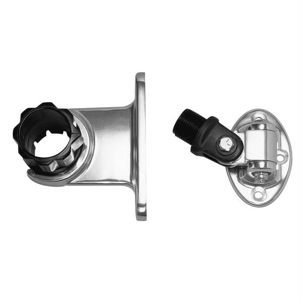 Rupp Standard Antenna Mount Support w-4-Way Base & 1.5" Collar
