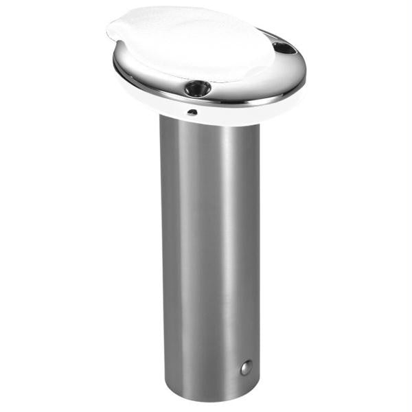 Attwood Closed End Rod Holder - 0° - White Insert