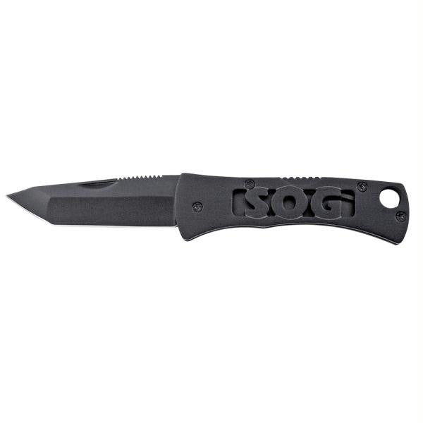 SOG Micron 2.0 Tanto Folding Knife - Hardcased Black