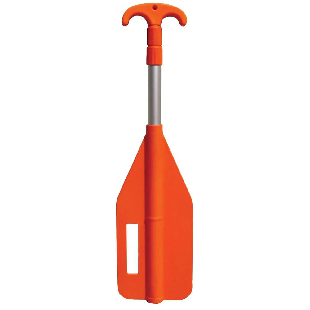 Kwik Tek Telescoping Paddle 24"- 72" w-Boat Hook - Orange