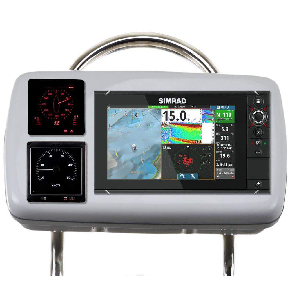 NavPod GP2080-13 SystemPod Pre-Cut f-Simrad NSS9 evo2 or B&G Zeus² 9 & 2 Instruments f-12" Wide Guard