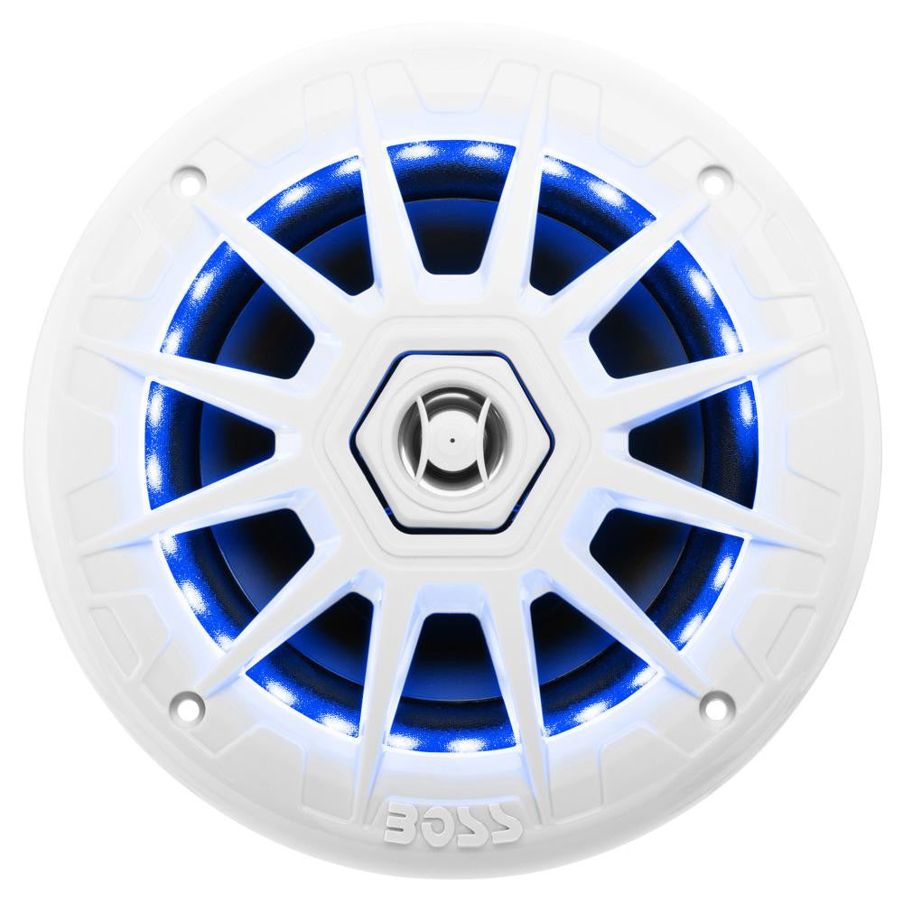 Boss Audio MRGB65 Coaxial Marine Speaker w-RGB LED Lights - 6.5"