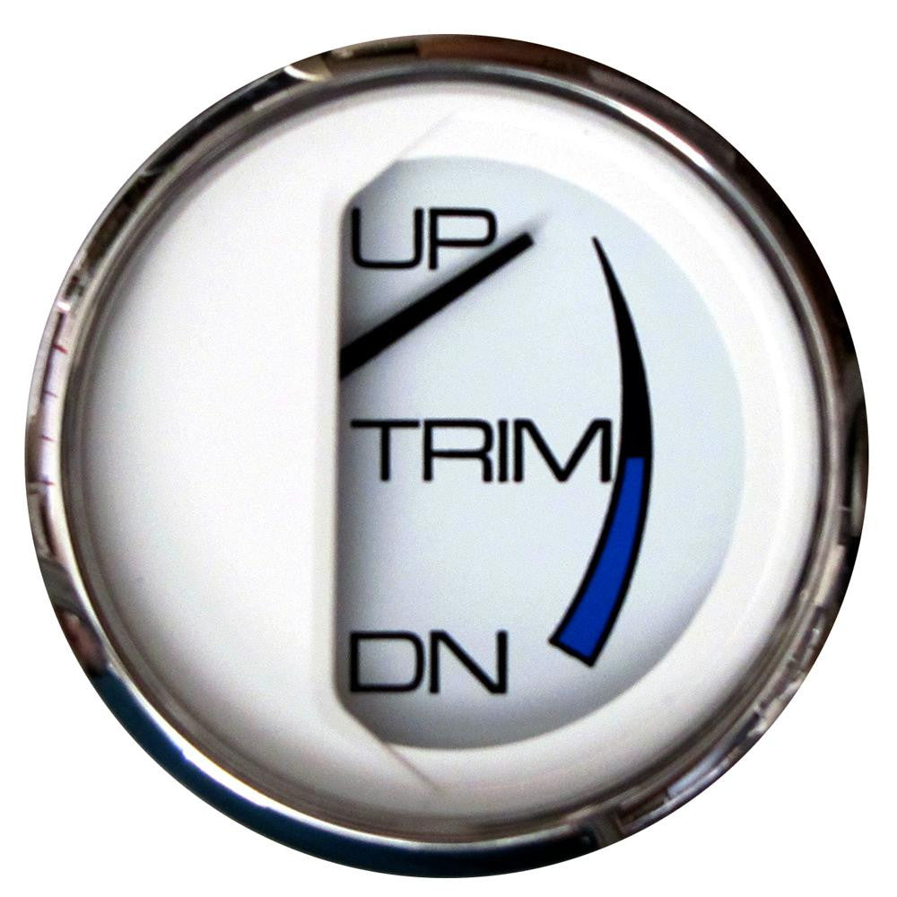 Faria Chesapeake White SS 2" Trim Gauge (J-E-Suzuki Outboard)