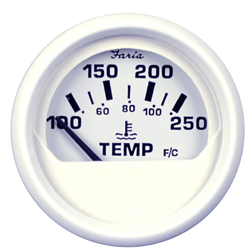 Faria Dress White 2" Water Temperature Guage (100-250°F)