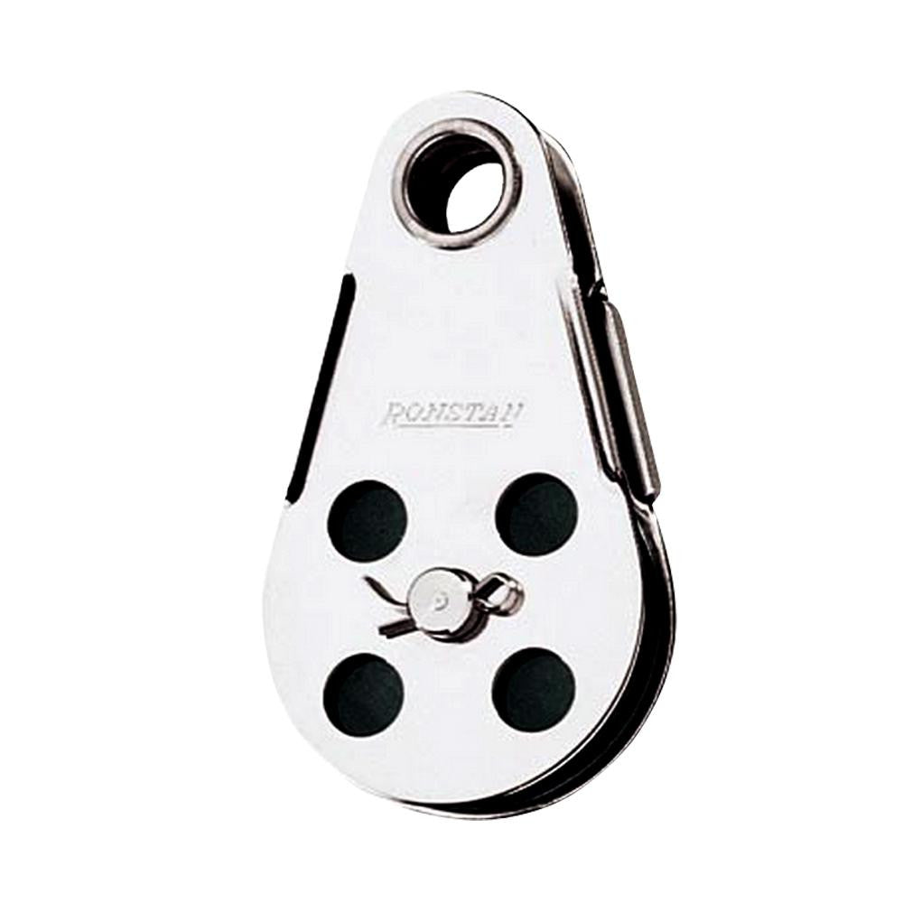 Ronstan Wire Block - Tubular Rivet Head w-Removable Nylatron® Sheave - 45mm(1-3-4") Sheave Diameter