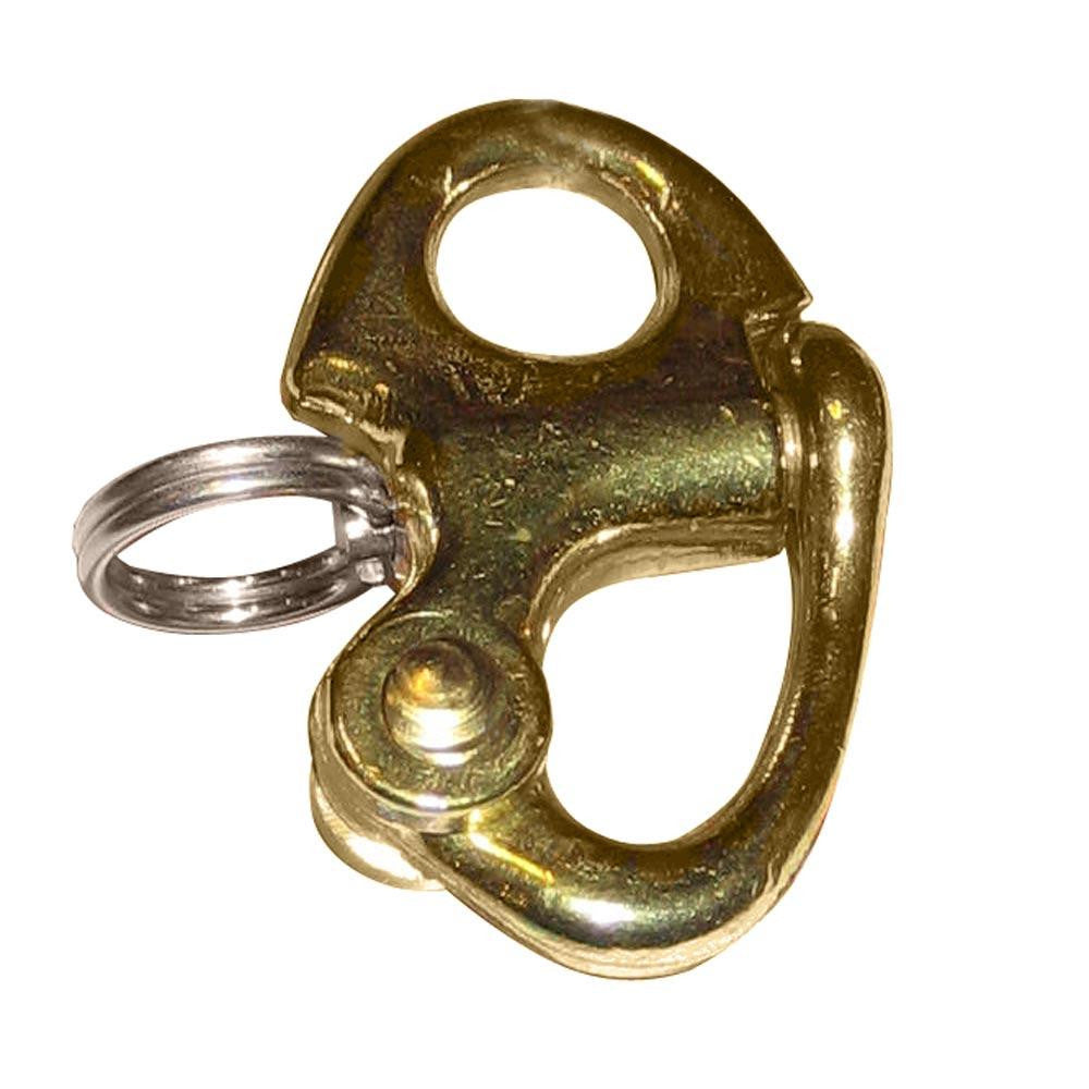 Ronstan Brass Snap Shackle - Fixed Bail - 41.5mm(1-5-8") Length