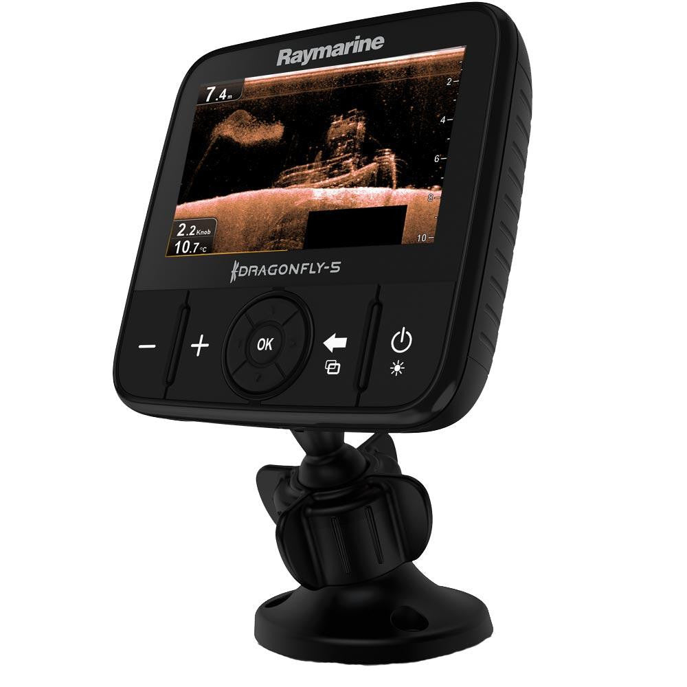 Raymarine Dragonfly 5DVS w-T-M Transducer Dual Channel CHIRP DownVision™ & Regular Sonar