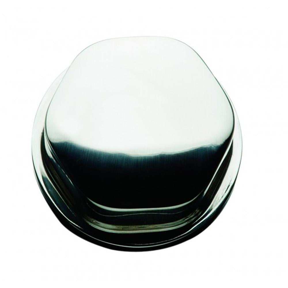 Schmitt Faux Center Nut - Chrome-Plastic - 1-2"& 3-4" Base - For Cast Steering Wheels