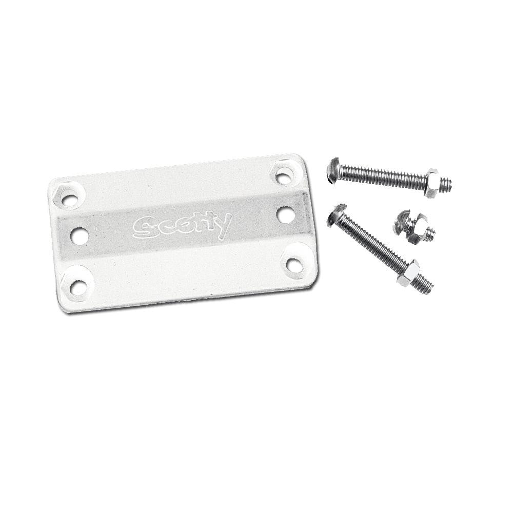 Scotty 242 Rail Mount Adapter - 7-8"-1" - White