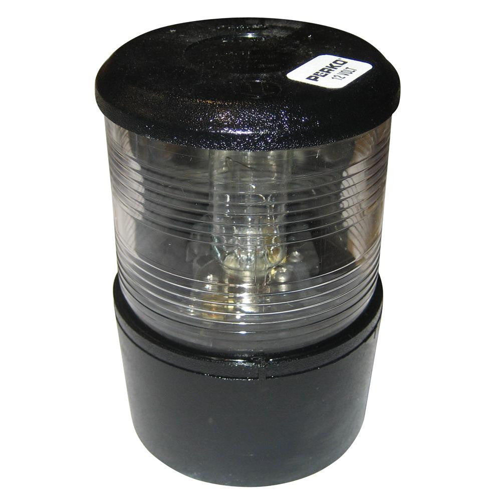 Perko All-Round Light f-Sail or Power Less Than 20M - 12VDC - Black Base Mount-White Light