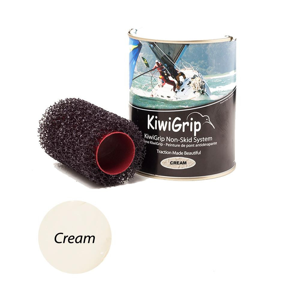 KiwiGrip 1 Liter Can - Cream & 4" Roller