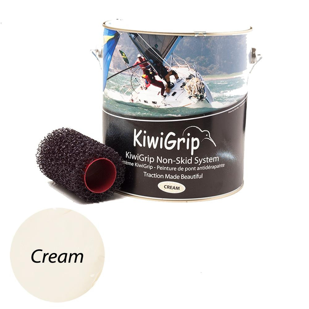 KiwiGrip 4 Liter Can - Cream & 4" Roller