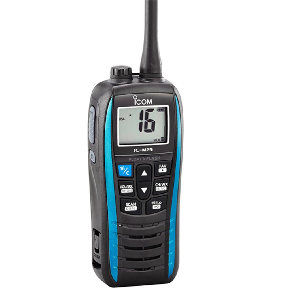 Icom M25 Floating VHF - Marine Blue