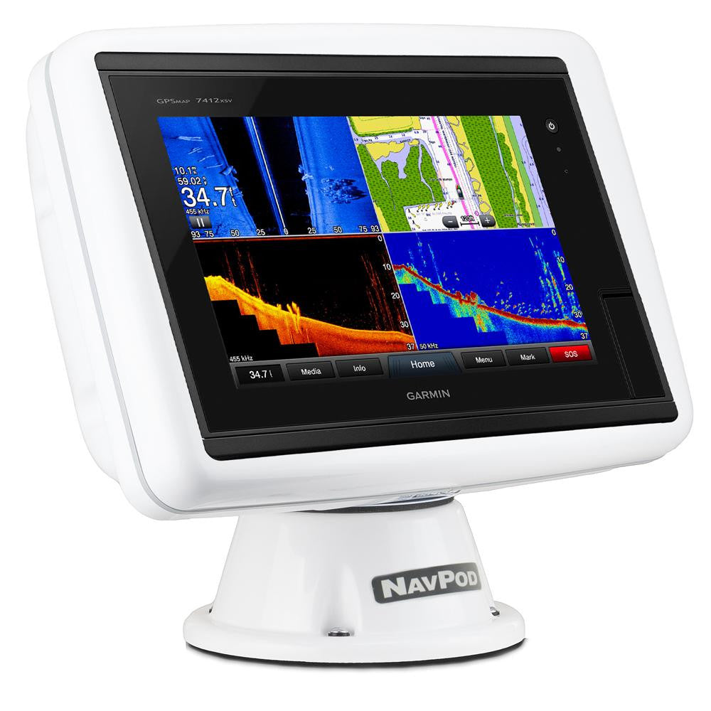 NavPod PP5200-12 PowerPod Pre-Cut f-Garmin 7412, 7412xsv, 7612 & 7612xsv