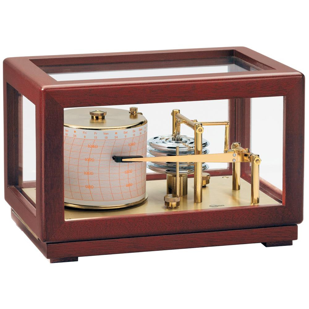 BARIGO Barograph Recording Instrument - Brass & Mahogany