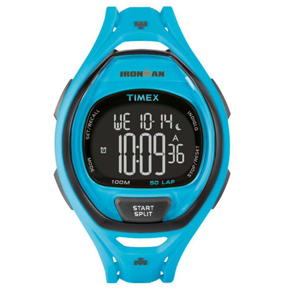 Timex Ironman Sleek 50 Full-Size Watch - Neon Blue