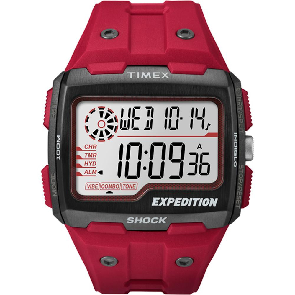 Timex Expedition Grid Shock Watch - Red