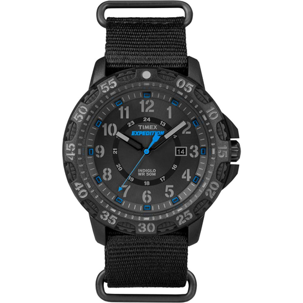 Timex Expedition Rugged Resin Slip-Thru Watch - Black-Black
