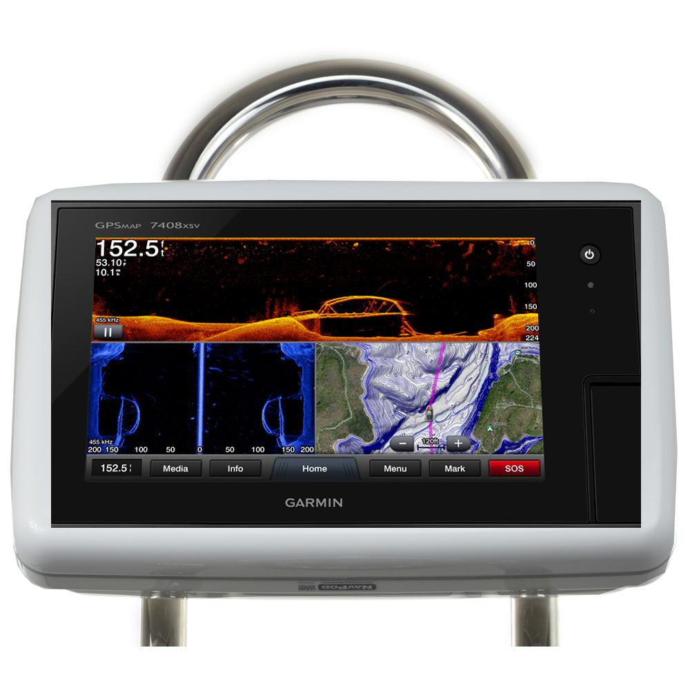 NavPod GP1800-20 SailPod Pre-Cut f-Garmin 7408 - 7408xsv - 7608 - 7608xsv f-9.5" Wide Guard