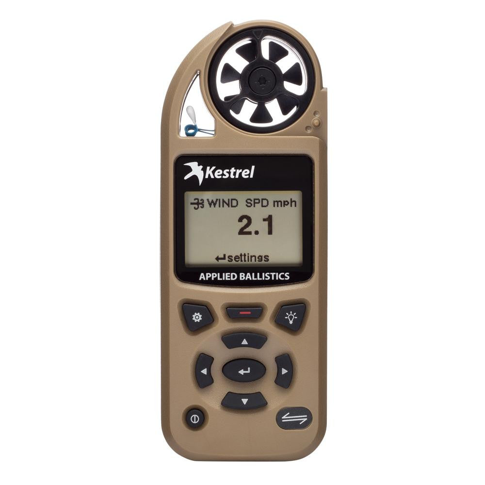 Kestrel 5700A Elite Weather Meter w-Applied Ballistics - Desert Tan