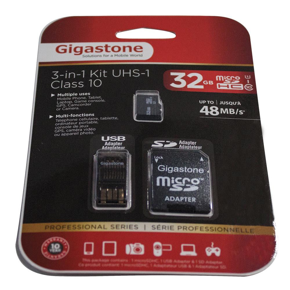WASPcam 3-in-1 microSD Card Package - 32GB
