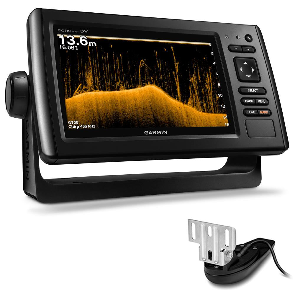 Garmin echoMAP™ CHIRP 72dv w-GT20-TM Transom Mount Transducer - 8-Pin
