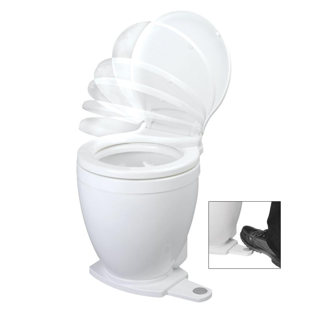 Jabsco Lite Flush Electric 24V Toilet w-Footswitch