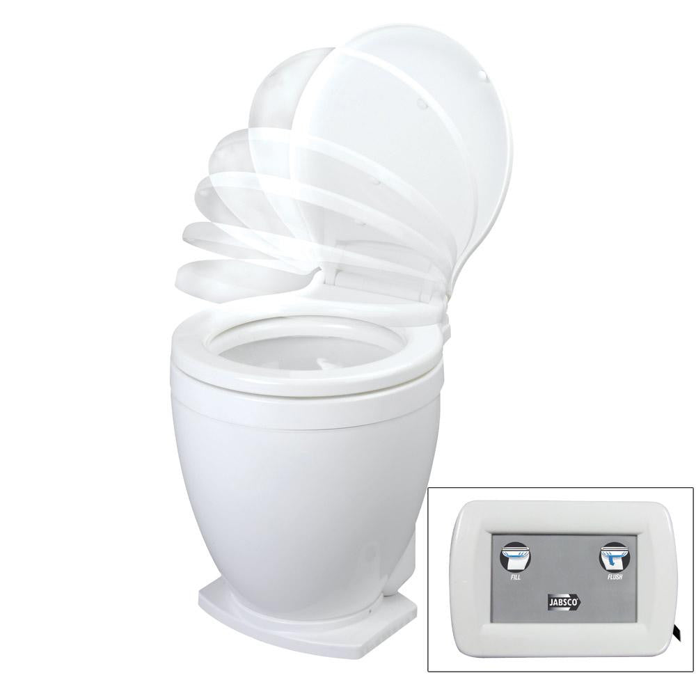 Jabsco Lite Flush Electric 24V Toilet w-Control Panel