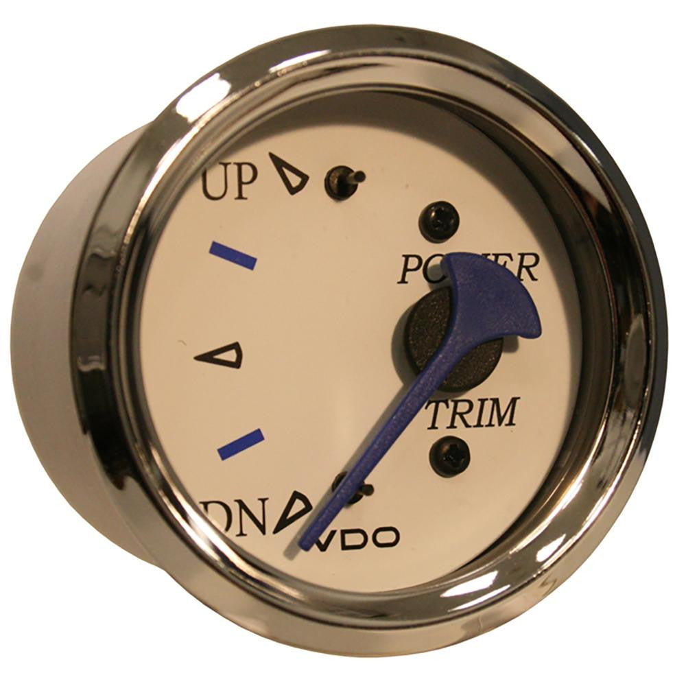 VDO Allentare White Trim Gauge - For Use w-Mercury-Volvo-Yamaha 2001+ Engines - 12V