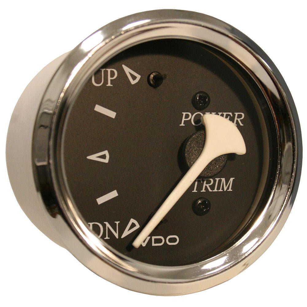 VDO Allentare Black Trim Gauge - For Use w-Mercury-Volvo-Yamaha 2001+ Engines - 12V - Chrome Bezel