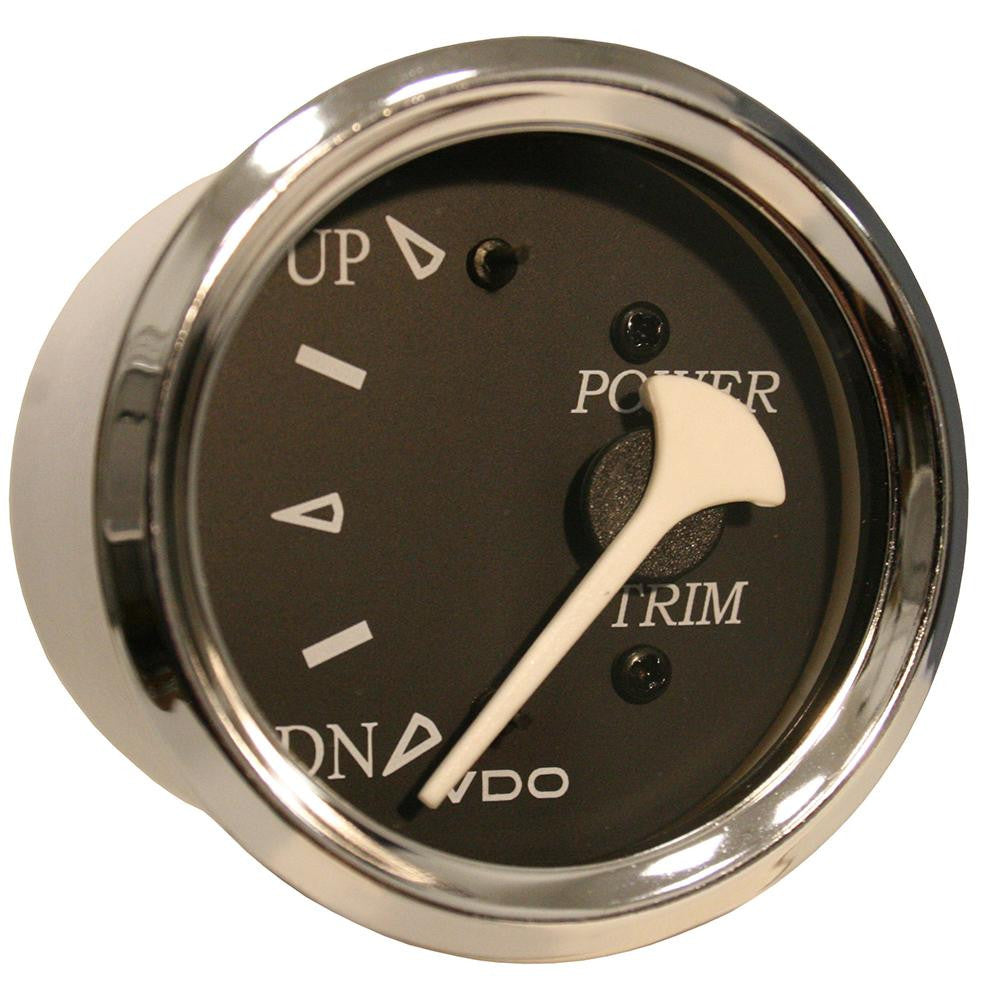 VDO Allentare Black Trim Gauge - For Use w-Evinrude-Johnson Engines - 12V - Chrome Bezel