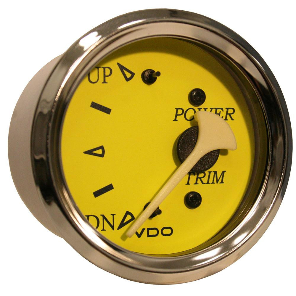 VDO Allentare Yellow-Blue Trim Gauge - For Use w-Mercury-Volvo-Yamaha 2001+ Engines - 12V