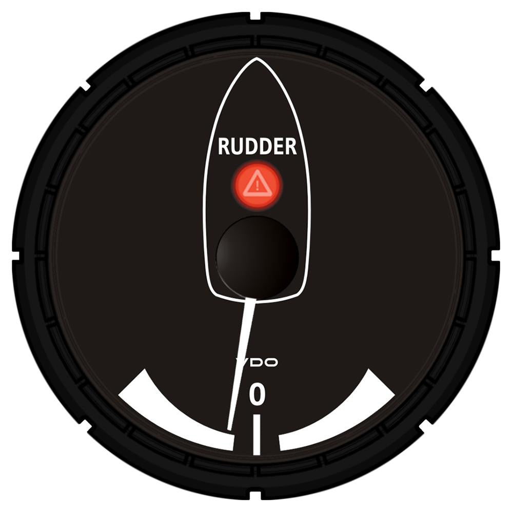 VDO Viewline Onyx Rudder Angle Indicator 3 3-8" (85mm) 12-24V - Use with VDO Sender