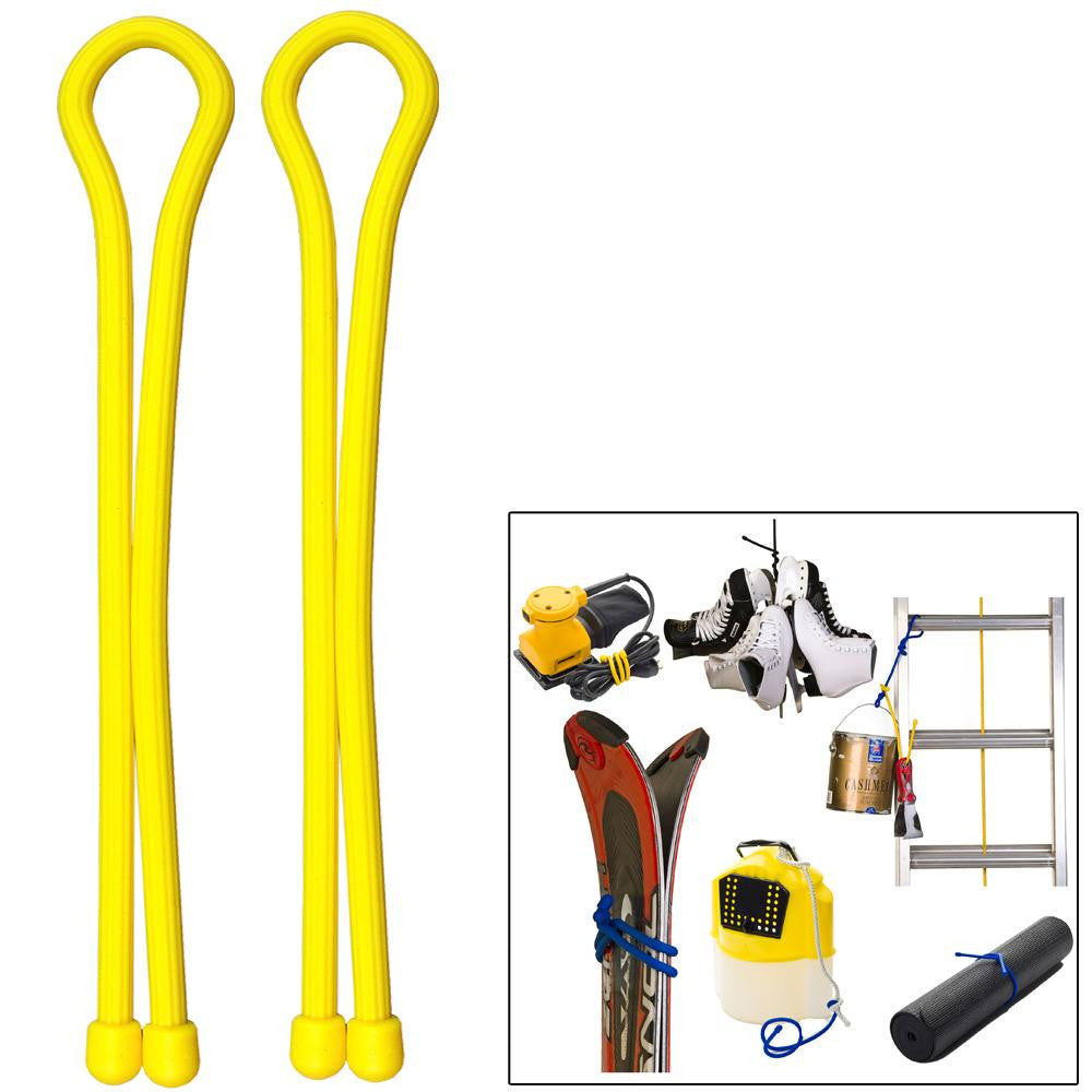 Nite Ize Gear Tie 24" - Yellow - 2-Pack
