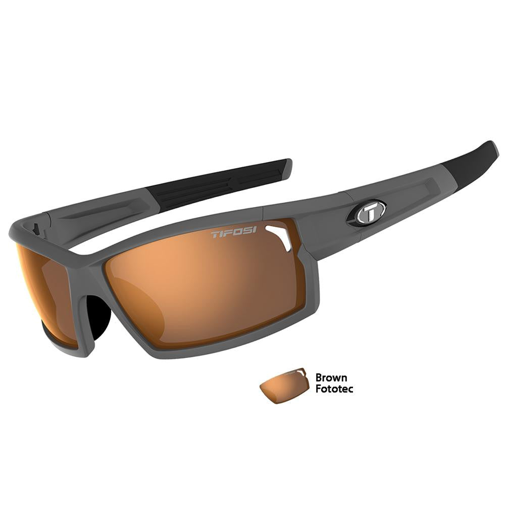 Tifosi Camrock Matte Gunmetal Fototec Sunglasses - Brown Fototec™