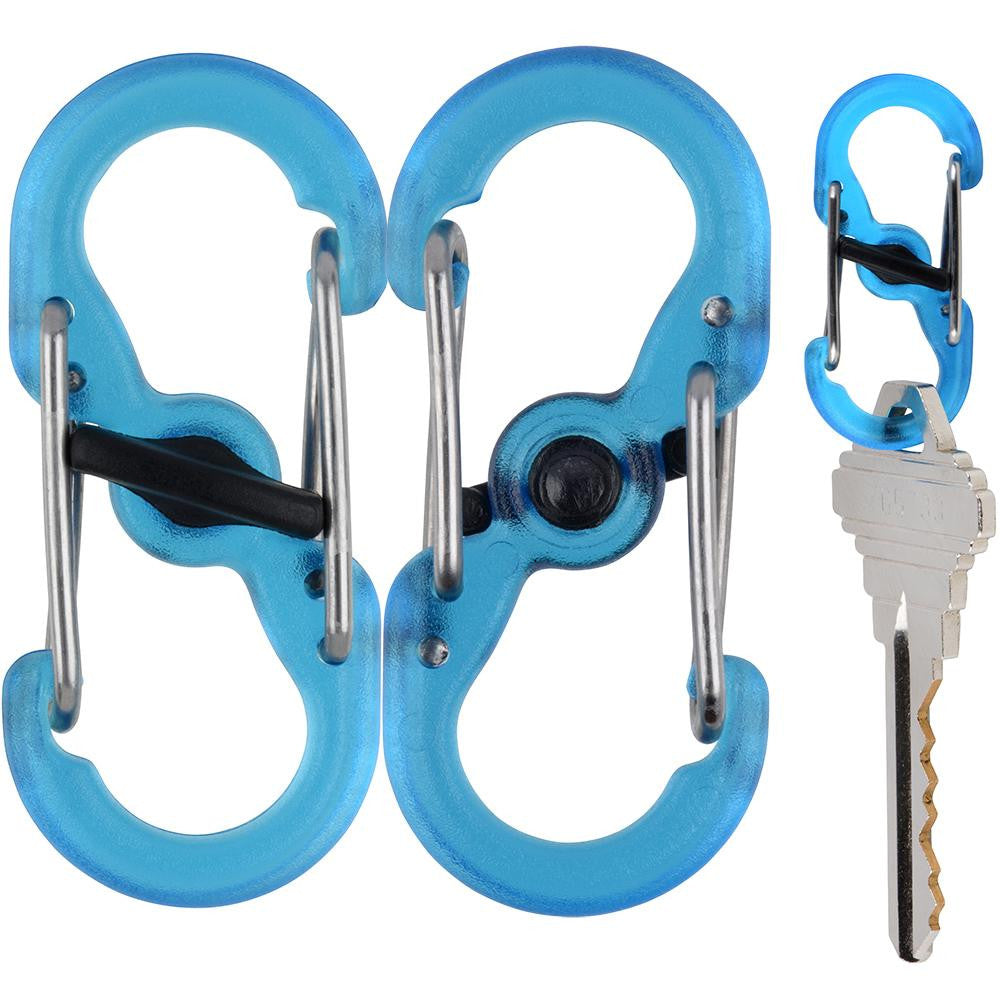 Nite Ize S-Biner® MicroLock® Polycarbonate - 2-Pack - Blue