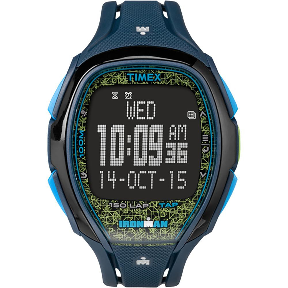 Timex IRONMAN® Sleek 150 Unisex Watch - Blue-Lime