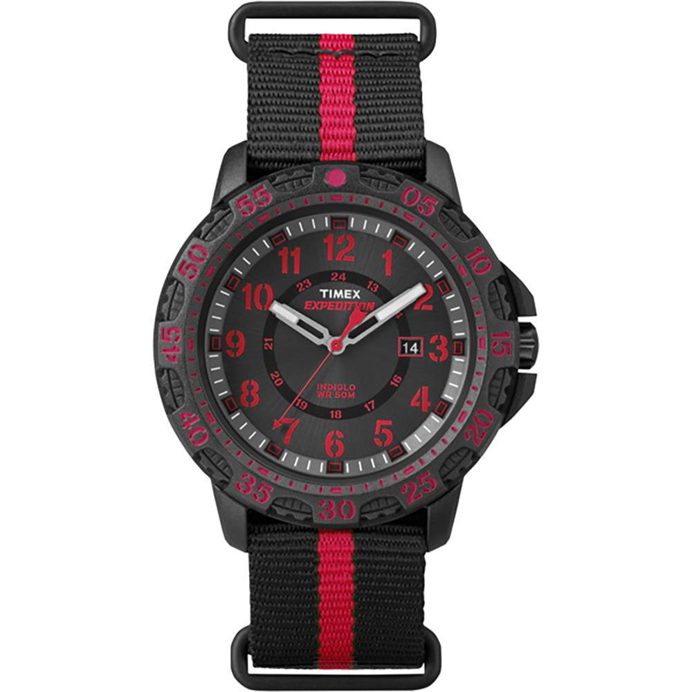 Timex Expedition® Gallatin Slip-Thru Watch - Black-Red