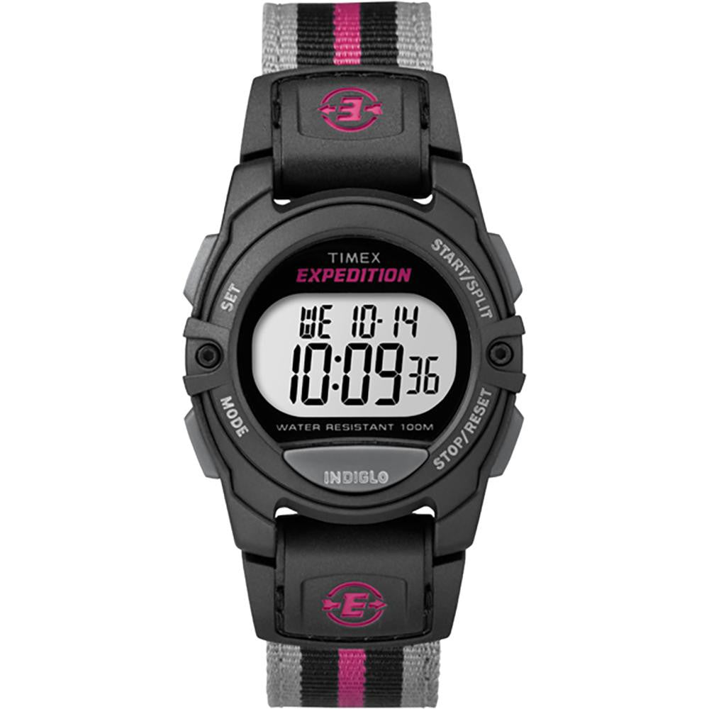 Timex Expedition® Mid-Size Striped Watch - Pink-Gray