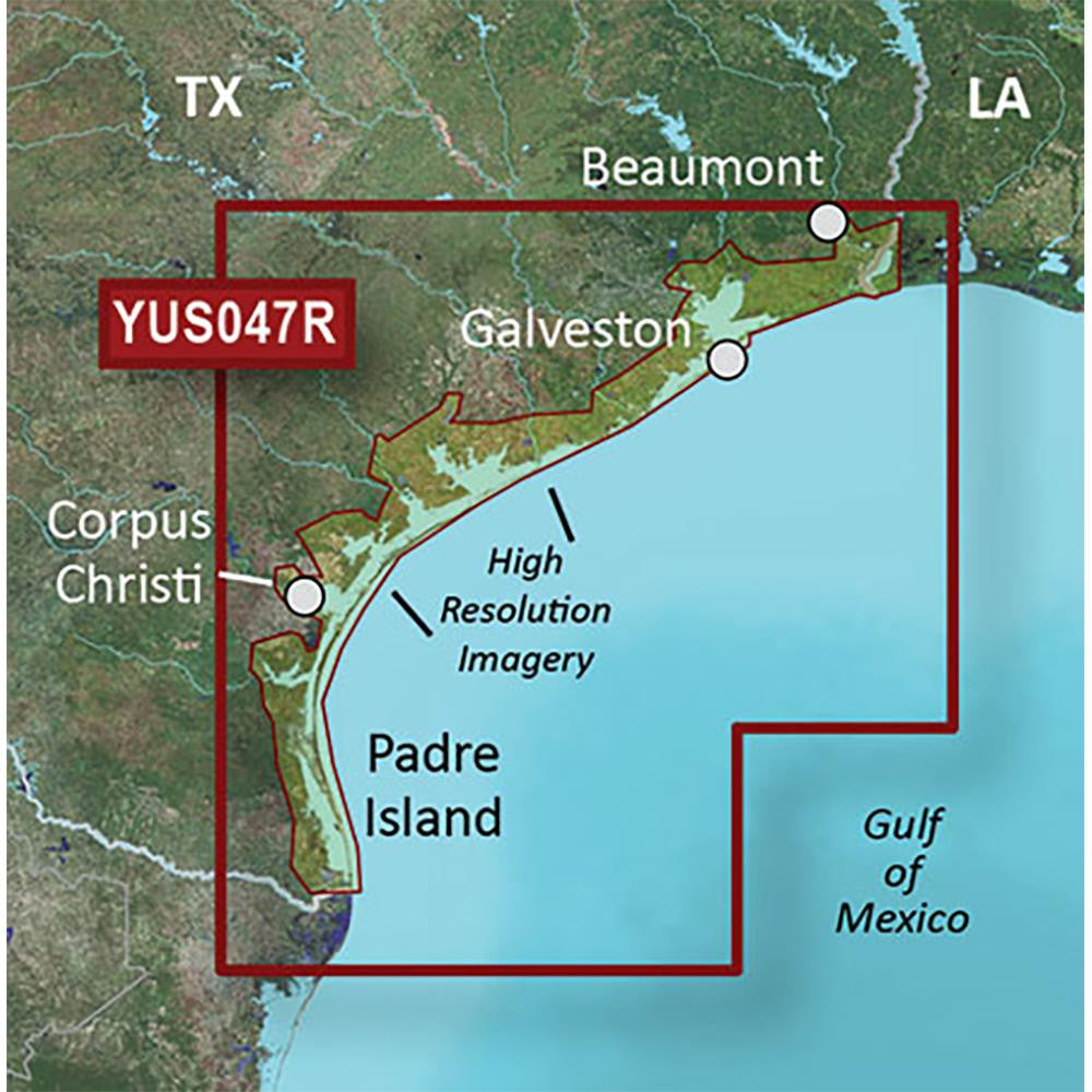 Garmin BlueChart® g2 HD w-High Resolution Satellite Imagery - Texas Gulf Coast