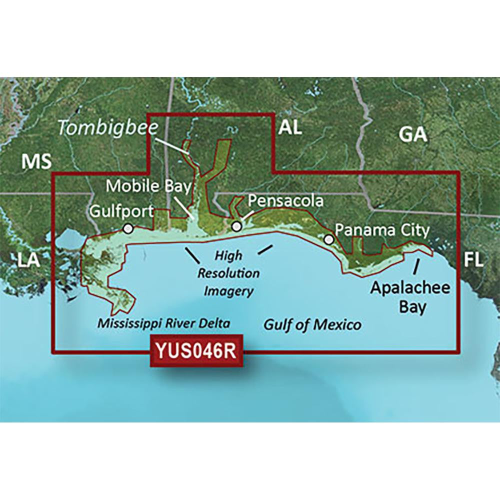 Garmin BlueChart® g2 HD w-High Resolution Satellite Imagery - Alabama-Mississippi Gulf Coast