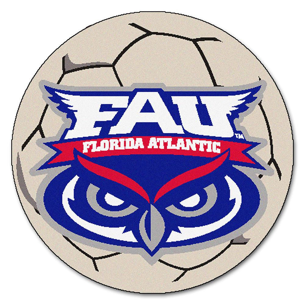 Florida Atlantic Owls NCAA Soccer Ball Round Floor Mat (29)