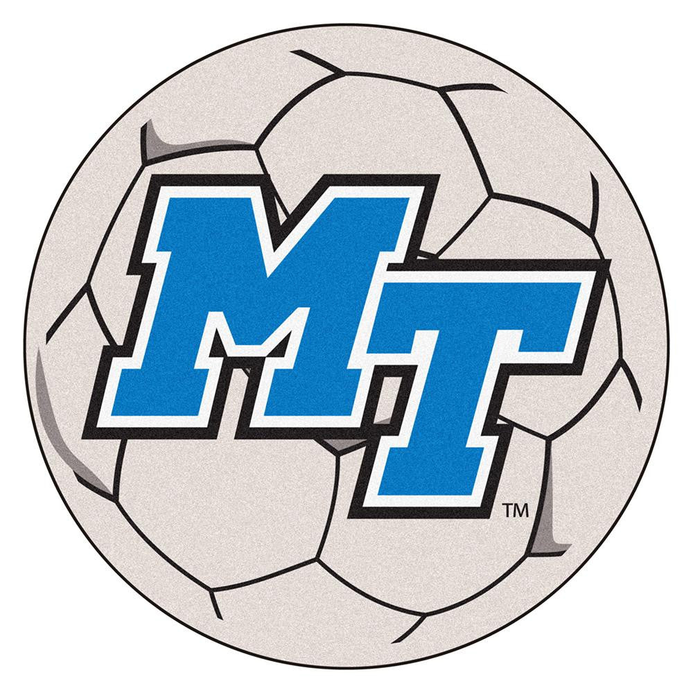 Middle Tennessee State Blue Raiders NCAA Soccer Ball Round Floor Mat (29)