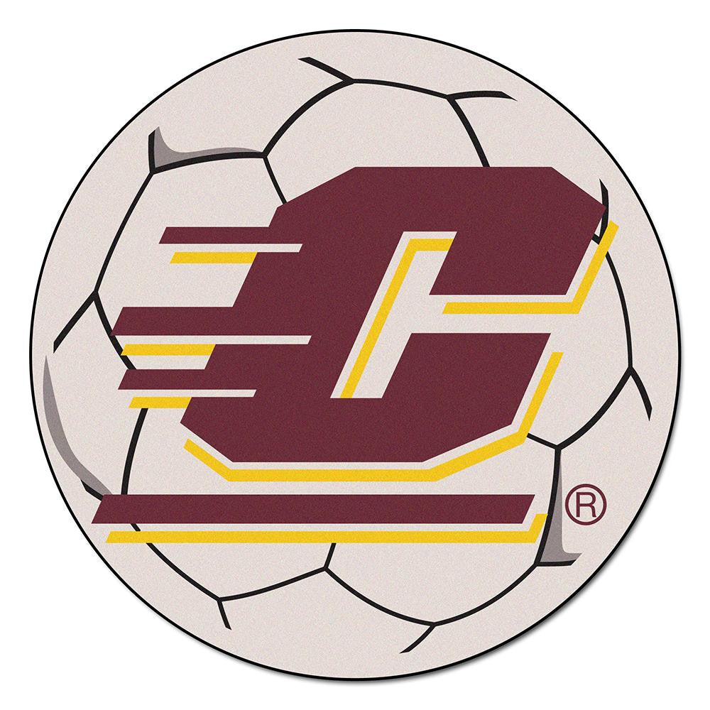 Central Michigan Chippewas NCAA Soccer Ball Round Floor Mat (29)