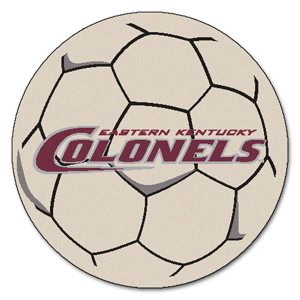 Eastern Kentucky Colonels NCAA Soccer Ball Round Floor Mat (29)